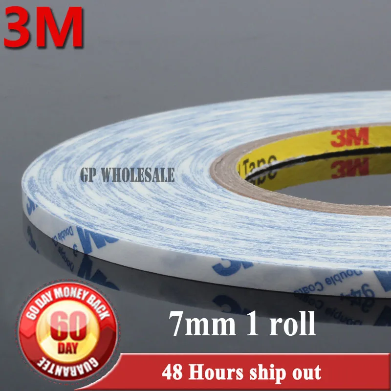 7mm*50M 3M 9448A Adhesive White Sticker Tape for Samsung, HTC Android phone Tablet Mp5 Display Touch Screen Panel Cable Lens Fix
7mm*50M 3M 9448A Adhesive White Sticker Tape for Samsung, HTC Android phone Tablet Mp5 Display Touch Screen Panel Cable Lens Fix