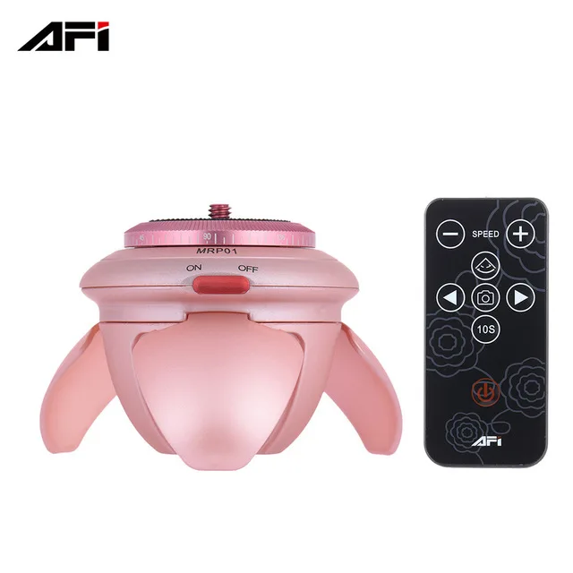 AFI MRP01 Mini Tripod Head Electric 360 Rotation Panorama Time Lapse Head for GoPro Action Camera for Smartphones
AFI MRP01 Mini Tripod Head Electric 360 Rotation Panorama Time Lapse Head for GoPro Action Camera for Smartphones