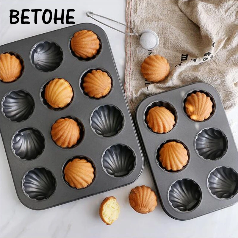 Six-Grid Baking Tray Shell Shape Cake Baking Mold DIY Mold Baking Tool Carbon Steel Non-Stick Wear Resistant Kitchen Supplies
Six-Grid Baking Tray Shell Shape Cake Baking Mold DIY Mold Baking Tool Carbon Steel Non-Stick Wear Resistant Kitchen Supplies