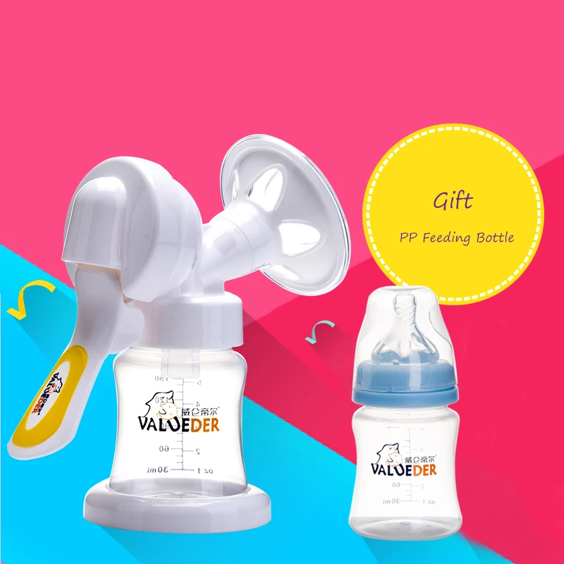 VALUEDER Newest Manual Breast Pump with Non-spill Milk Bottle Set Soft Silicone PP Women Feeding Breast Pump Bottle Sucking
VALUEDER Newest Manual Breast Pump with Non-spill Milk Bottle Set Soft Silicone PP Women Feeding Breast Pump Bottle Sucking