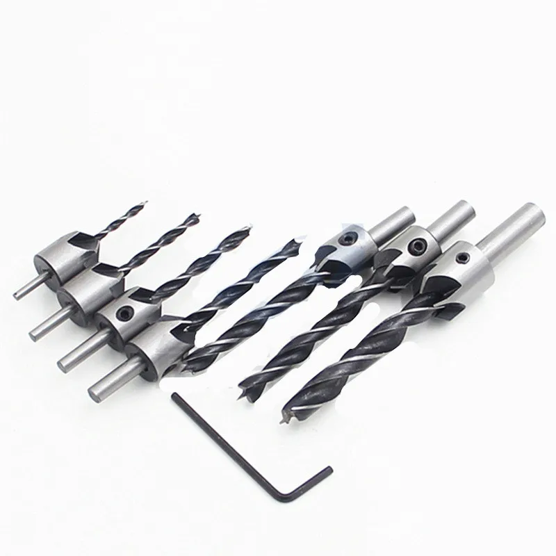 ONNFANG 5 Flute Countersink Drill Bit Set Drill Press Set Twist Drill Bit Chamfer Reamer Woodworking Power Tools 3-6/3-10mm
ONNFANG 5 Flute Countersink Drill Bit Set Drill Press Set Twist Drill Bit Chamfer Reamer Woodworking Power Tools 3-6/3-10mm