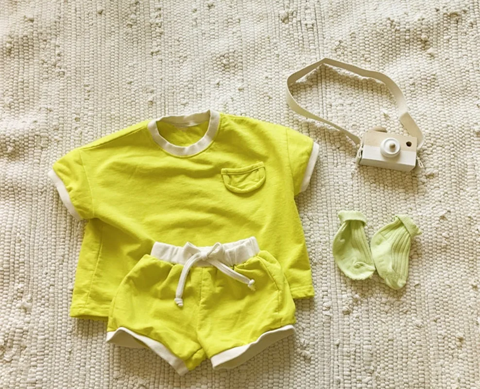2019 Summer Fashion Cotton Baby Kids Clothes 2pcs Set short sleeve Tops T-shirt + Shorts Outfit Suit Sprot Children Clothes
2019 Summer Fashion Cotton Baby Kids Clothes 2pcs Set short sleeve Tops T-shirt + Shorts Outfit Suit Sprot Children Clothes