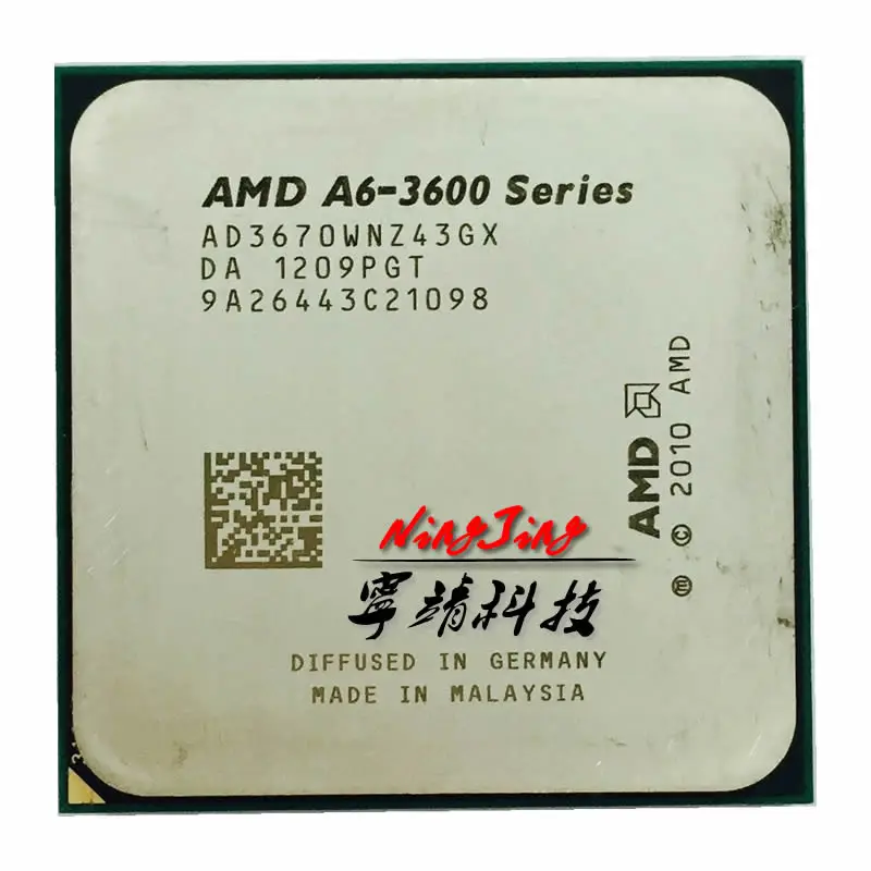 AMD A6 Series 3670 k 2 7 ГГц четырехъядерный процессор AD3670WNZ43GX разъем FM1|socket fm1|cpu processorprocessor
