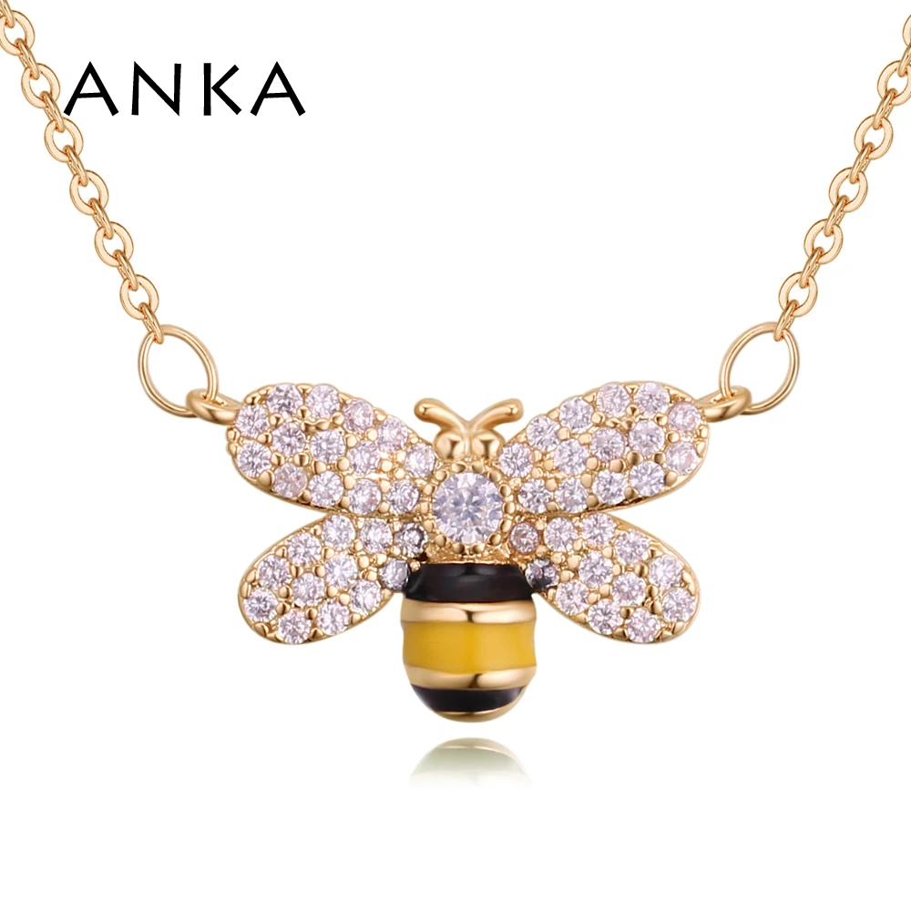 ANKA luxury women bee cz necklace charm luminous cubic zirconia pendants necklaces vintage jewelry #130799
ANKA luxury women bee cz necklace charm luminous cubic zirconia pendants necklaces vintage jewelry #130799