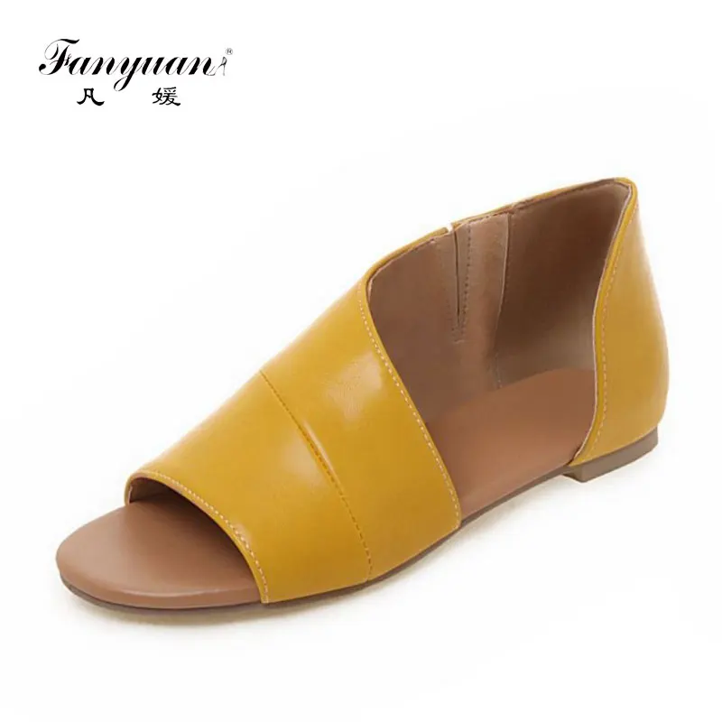 fanyuan Plus Size 34-46 Flats Sandals Women Summer Lazy Slippers Roman Style Comfort Simple Peep Toe European Flat Shoes Women
fanyuan Plus Size 34-46 Flats Sandals Women Summer Lazy Slippers Roman Style Comfort Simple Peep Toe European Flat Shoes Women