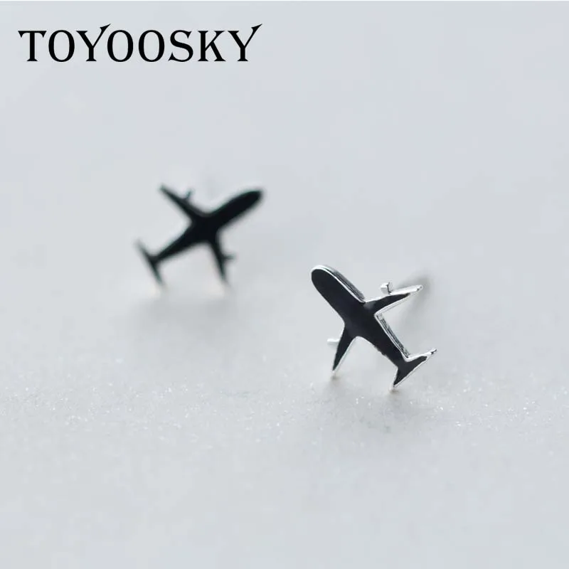 1pair Real. 925 Sterling Silver Black Enamel Plane Aircraft Airplane Stud Earrings for Fashion Girls EAR JEWELRY
1pair Real. 925 Sterling Silver Black Enamel Plane Aircraft Airplane Stud Earrings for Fashion Girls EAR JEWELRY