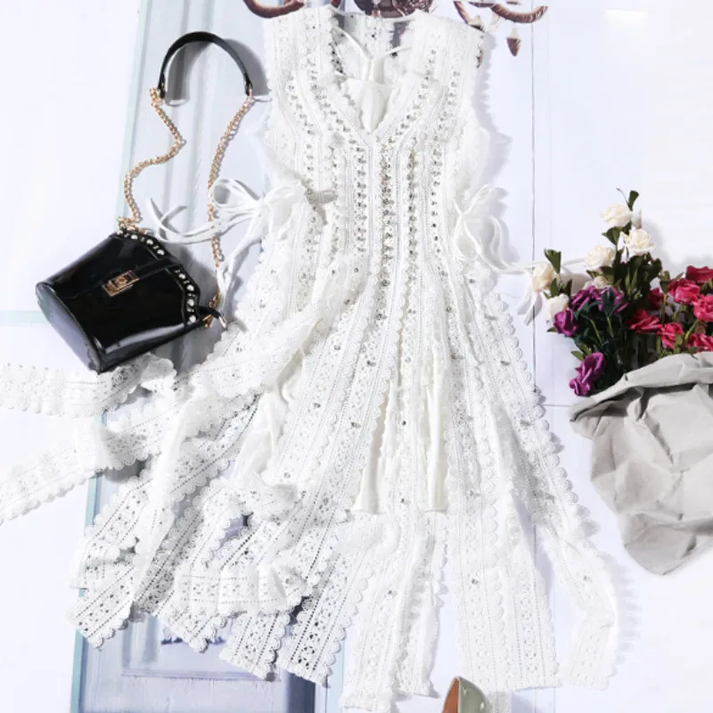 Halter Lace Tassel Dress Women Tank Vest Dress Two Pieces Set 2018 Maxi Dresses Vestidos Sexy Beach Summer Autumn Dress
Halter Lace Tassel Dress Women Tank Vest Dress Two Pieces Set 2018 Maxi Dresses Vestidos Sexy Beach Summer Autumn Dress