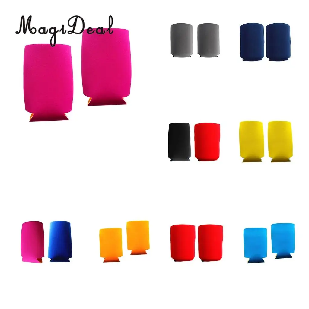 

MagiDeal 2 Pieces Blank 3mm Thick Neoprene Beer Soft Drink Soda Can Cooler Sleeve Wrap Cover for BBQ Custom DIY Wedding Party