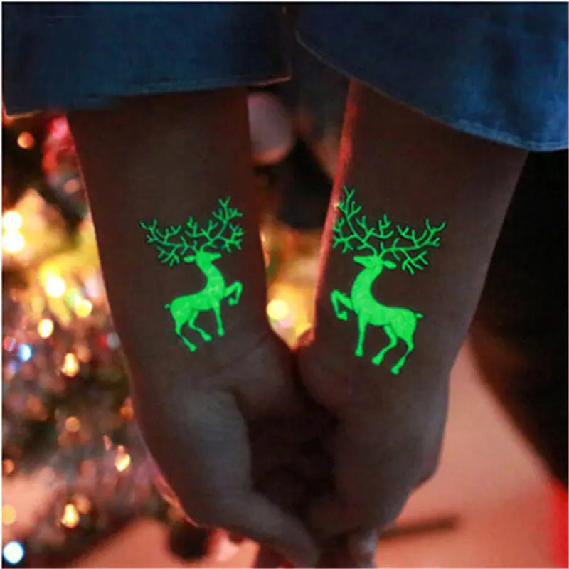 Hot Sell Party Decoration 1Pc Luminous Temporary Tattoo Stickers Christmas Carnival Party Year Decor Christmas Decorations
Hot Sell Party Decoration 1Pc Luminous Temporary Tattoo Stickers Christmas Carnival Party Year Decor Christmas Decorations