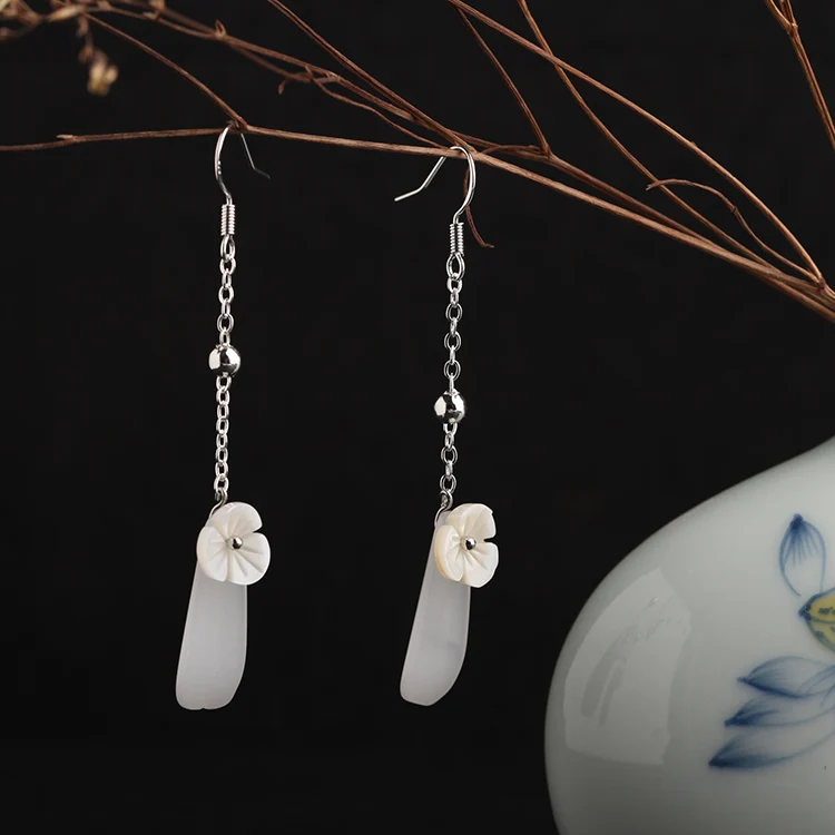 National style sterling silver long earrings antique earrings temperament super fairy COS retro China with cheongsam earrings
National style sterling silver long earrings antique earrings temperament super fairy COS retro China with cheongsam earrings