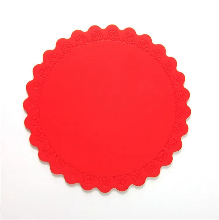 600 PCS Round Silicone Coaster Rose Circle Heat Resistant Cup Mat Pad Waterproof Tea | Дом и сад