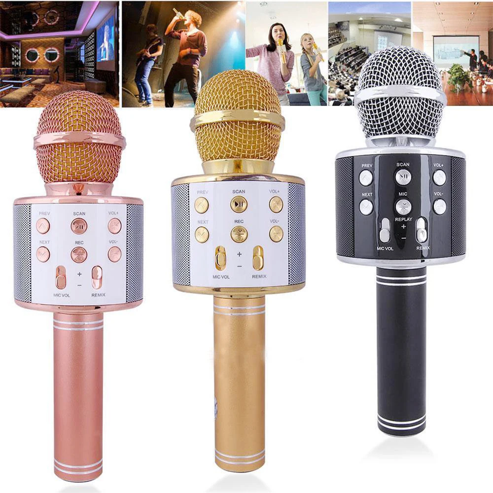 Hot sale Mulit-function Wireless Microphone WS-858 Handheld Karaoke Mic USB KTV Player karaoke mic bluetooth
Hot sale Mulit-function Wireless Microphone WS-858 Handheld Karaoke Mic USB KTV Player karaoke mic bluetooth