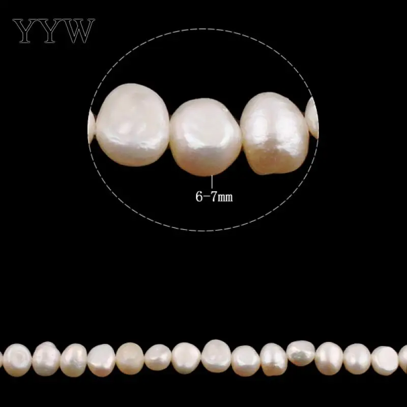 Cultured Baroque Freshwater Pearl Beads natural white 6-7mm Approx 0.8mm Sold Per Approx 15 Inch Strand
Cultured Baroque Freshwater Pearl Beads natural white 6-7mm Approx 0.8mm Sold Per Approx 15 Inch Strand