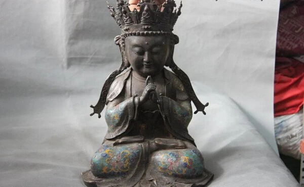 song voge gem S1072 14 Tibet Old Bronze Copper Hands together Kwan-yin GuanYin Bodhisattva Statue
song voge gem S1072 14 Tibet Old Bronze Copper Hands together Kwan-yin GuanYin Bodhisattva Statue