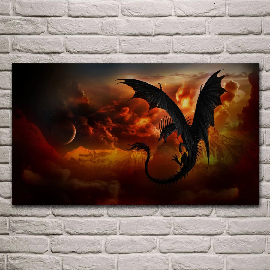 Black dragon dark dragon fantasy fabric posters on the wall picture home art living room decoration MD370
Black dragon dark dragon fantasy fabric posters on the wall picture home art living room decoration MD370