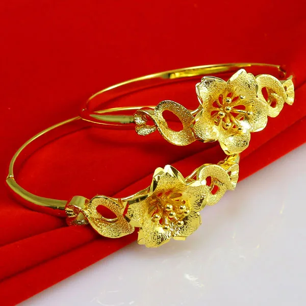1 Piece Traditional Style Frosted Flower Pattern Bangles & Bracelets for Bridal Wedding Jewelry Gold Filled
1 Piece Traditional Style Frosted Flower Pattern Bangles & Bracelets for Bridal Wedding Jewelry Gold Filled