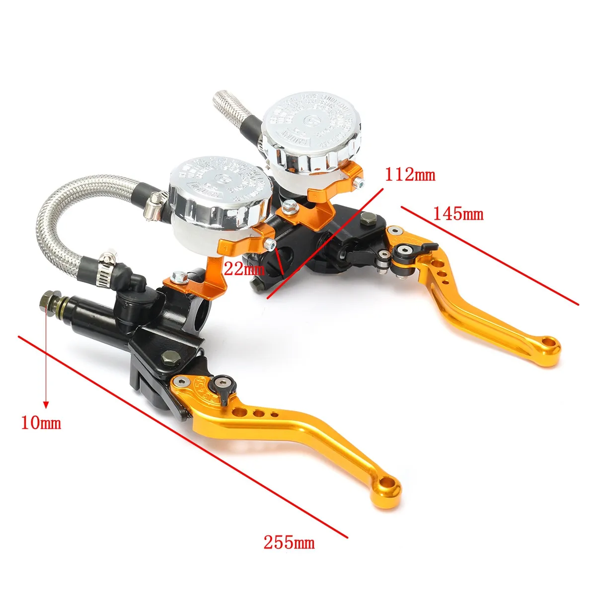Pair Universal 7/8inch 22mm CNC Motorcycle Handlebar Brake Clutch Master Cylinder Lever Reservoir
Pair Universal 7/8inch 22mm CNC Motorcycle Handlebar Brake Clutch Master Cylinder Lever Reservoir