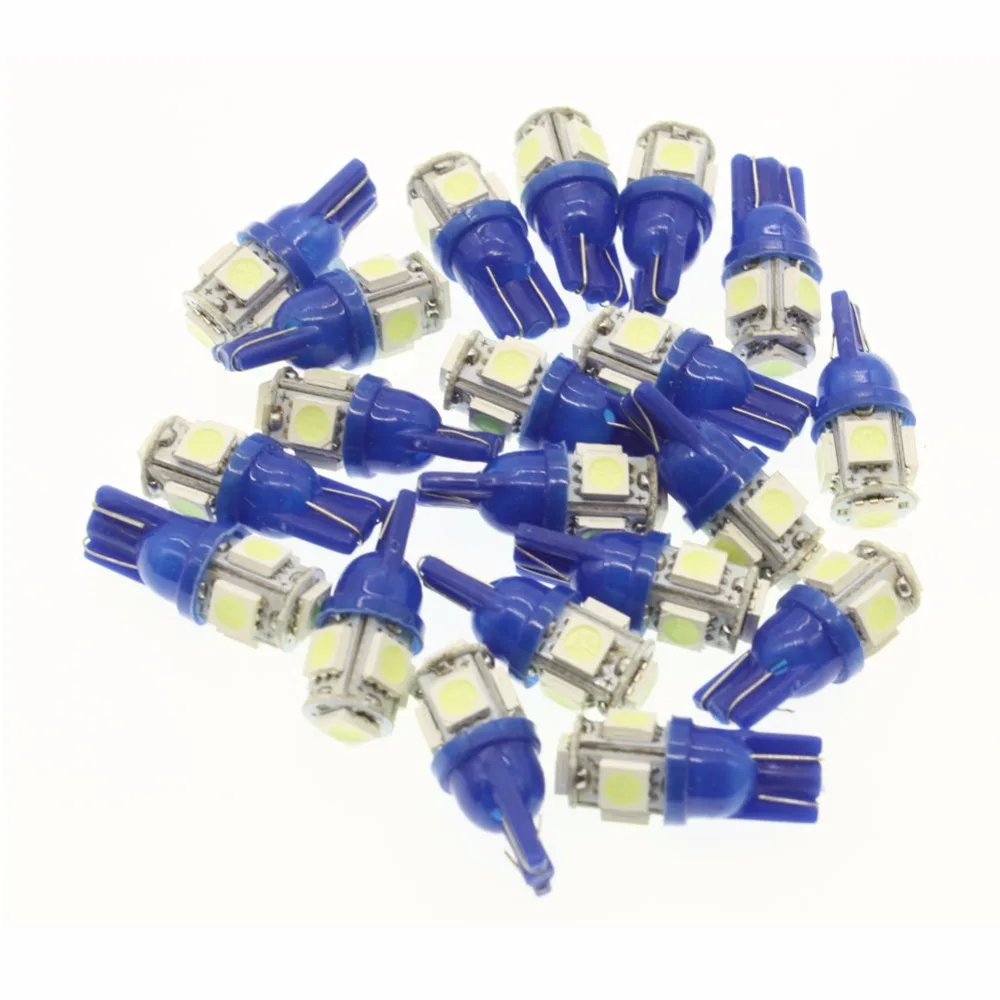 Free Shipping 100pcs T10 5SMD DC 12V 1W 5050 5 SMD 192 168 194 W5W LED Wedge Bulb Side Lamp Auto Car Light Blue Source
Free Shipping 100pcs T10 5SMD DC 12V 1W 5050 5 SMD 192 168 194 W5W LED Wedge Bulb Side Lamp Auto Car Light Blue Source