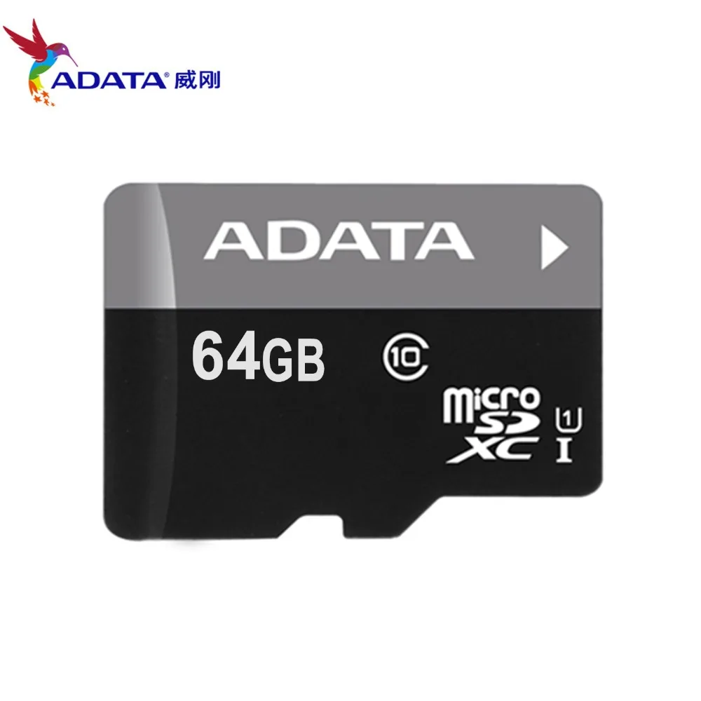 ADATA карта памяти 64 Гб Micro sd класс 10 UHS 1 флэш Microsd TF/SD карты для смартфона/планшета 16
