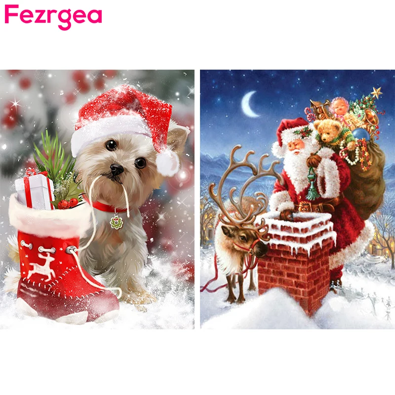 Fezrgea 5D Diy Diamond Painting Christmas Santa Claus Tree Elk Full SquareE Diamond Embroidery Cross Stitch Xmas Decor For Home
Fezrgea 5D Diy Diamond Painting Christmas Santa Claus Tree Elk Full SquareE Diamond Embroidery Cross Stitch Xmas Decor For Home