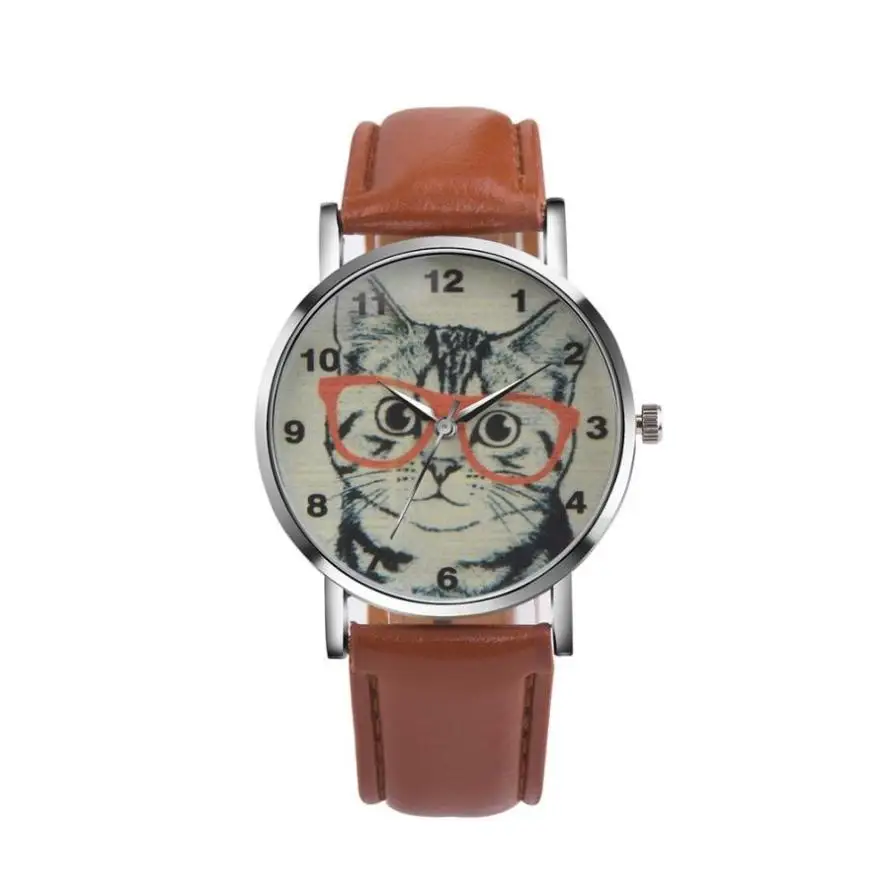 Watch Women Luxury Date With Leather Printing Cat Face Fashion Ladies Watch Relogio Feminino Elegant Wristwatch Gift fo Lover #D
Watch Women Luxury Date With Leather Printing Cat Face Fashion Ladies Watch Relogio Feminino Elegant Wristwatch Gift fo Lover #D