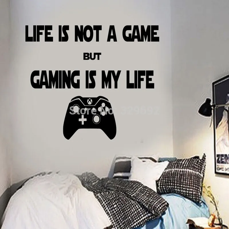 Video Game Gaming Gamer Joystick Wall Decal Art Home Decor Wall Sticker VInyl Decoration Wall Mural Paper
Video Game Gaming Gamer Joystick Wall Decal Art Home Decor Wall Sticker VInyl Decoration Wall Mural Paper