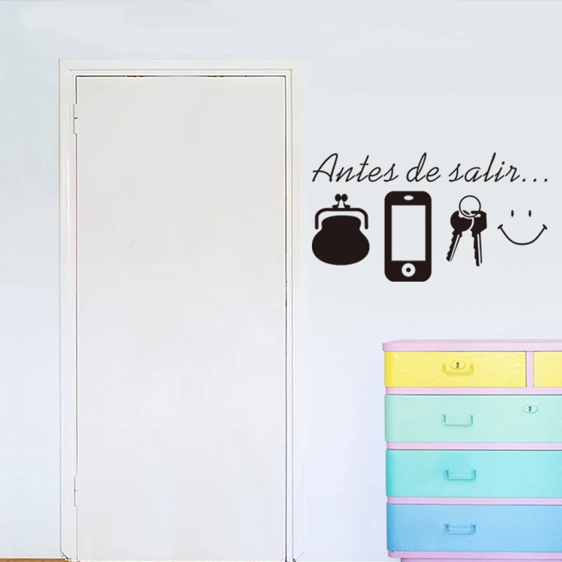 Spanish Quotes Wall Stickers For Living Room Door Daily Before Leaving Reminder Home Decor Vinyl Wall Decals Mural Decoration
Spanish Quotes Wall Stickers For Living Room Door Daily Before Leaving Reminder Home Decor Vinyl Wall Decals Mural Decoration