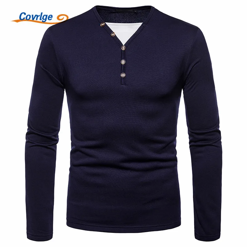 Covrlge Men T Shirt Solid Tops Tees Long Sleeve T-shirt Men's Brand Henry Neck Men's T Shirt Fashion British Tee Shirt MTL102
Covrlge Men T Shirt Solid Tops Tees Long Sleeve T-shirt Men's Brand Henry Neck Men's T Shirt Fashion British Tee Shirt MTL102