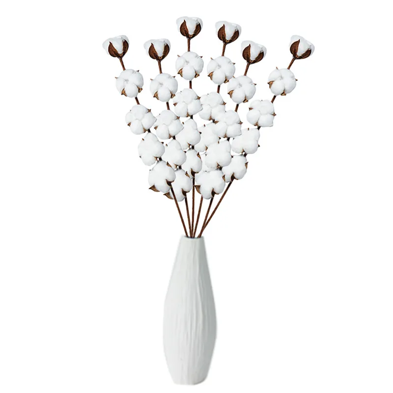 Natural White Cotton Stems Farmhouse Style Display Filler - Home Floral Decorations Cotton Stem Wreath Garland Real Decor
Natural White Cotton Stems Farmhouse Style Display Filler - Home Floral Decorations Cotton Stem Wreath Garland Real Decor