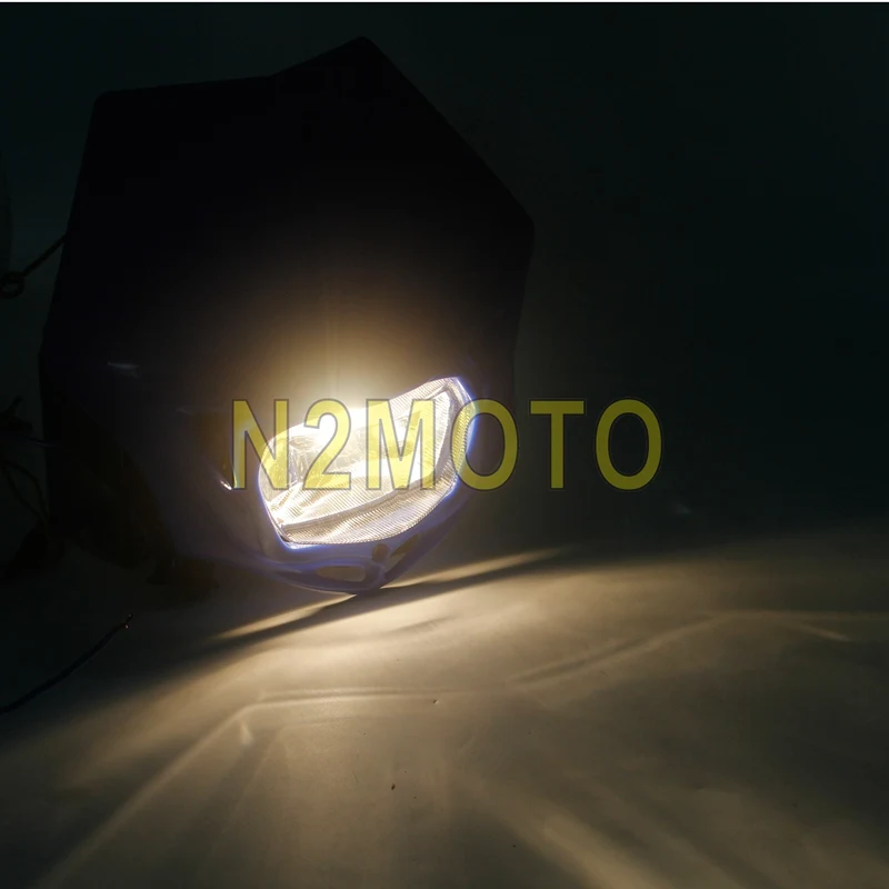 White Motorcycle Headlight 12V 35W Headlamp For Headlight EXC XCF SX F SMR Enduro Dirt Bike MX Motocross Supermoto
White Motorcycle Headlight 12V 35W Headlamp For Headlight EXC XCF SX F SMR Enduro Dirt Bike MX Motocross Supermoto