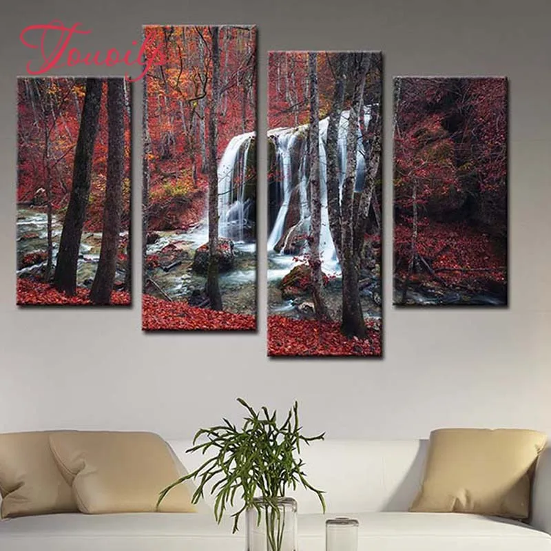 4pcs/set Woods waterfall 5d Diamond Painting Cross Stitch Pattern Diamond Embroidery Mosaic Full Drill Home Decor DIYPainting
4pcs/set Woods waterfall 5d Diamond Painting Cross Stitch Pattern Diamond Embroidery Mosaic Full Drill Home Decor DIYPainting