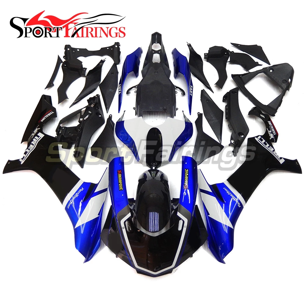 

Complete Fairings For Yamaha YZF R1 15 16 YZF-R1 2015 2016 Injection ABS Motorcycle Fairing Kit ABS Cowling Black Blue Body Kits