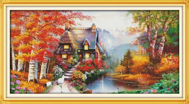 Beautiful House of Dreams Printed Canvas DMC Counted Chinese Cross Stitch Kits printed Cross-stitch set Embroidery Needlework
Beautiful House of Dreams Printed Canvas DMC Counted Chinese Cross Stitch Kits printed Cross-stitch set Embroidery Needlework