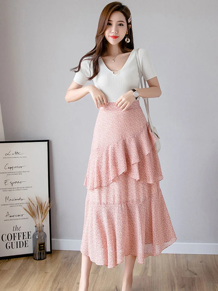 Summer Floral Printed Roots Cupcake Chiffon Rock Casual Female Asymmetric Rock Women Sweet Irregular Red Green Skirts
Summer Floral Printed Roots Cupcake Chiffon Rock Casual Female Asymmetric Rock Women Sweet Irregular Red Green Skirts
