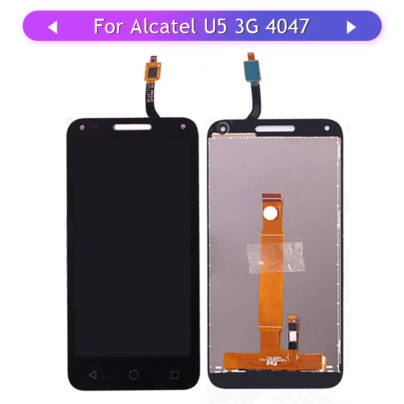 OT4047 сенсорный экран для Alcatel One Touch U5 3G 4047 4047D 4047G ЖК-дисплей в сборе Стекло