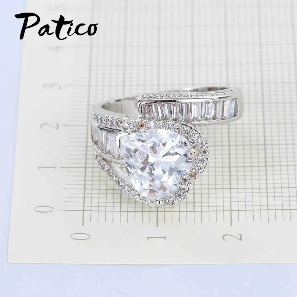 Fashin Wide Big Rings 925 Sterling Silver Jewelry Love Heart Wedding Rings For Women Bague Promise Clear Zirconia Anillos
Fashin Wide Big Rings 925 Sterling Silver Jewelry Love Heart Wedding Rings For Women Bague Promise Clear Zirconia Anillos