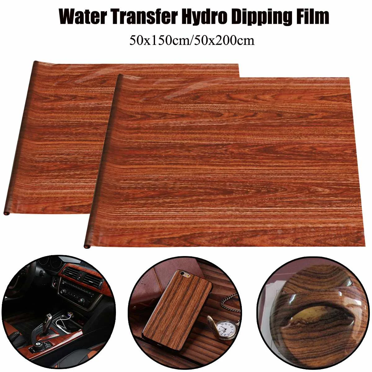 50x150cm/50x200cm Brown Wood Grain PVA Water Transfer Printing Film Hydrographic ydro Dipping 0.5M Width
50x150cm/50x200cm Brown Wood Grain PVA Water Transfer Printing Film Hydrographic ydro Dipping 0.5M Width