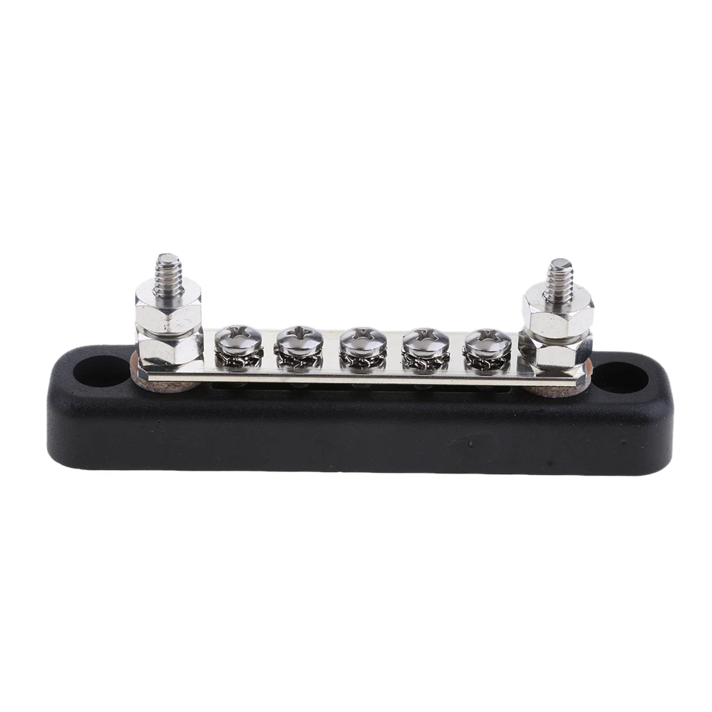 100A 5-Point Bus Bar 5 Screw 2 Studs Power Distribution Block Panel Terminals For Car Auto Vehicle Bloque de terminales
100A 5-Point Bus Bar 5 Screw 2 Studs Power Distribution Block Panel Terminals For Car Auto Vehicle Bloque de terminales