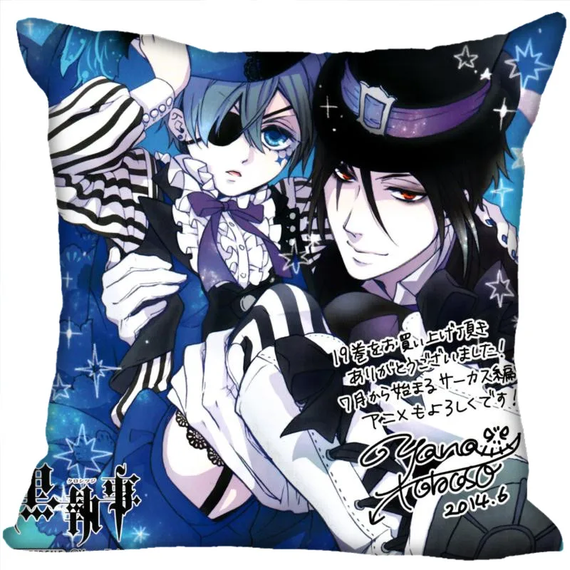 Hot Sale Custom Black Butler Anime Pillowcase 35X35cm (One Sides)Home Cushion Cover Pillow Cases 9-22T
Hot Sale Custom Black Butler Anime Pillowcase 35X35cm (One Sides)Home Cushion Cover Pillow Cases 9-22T