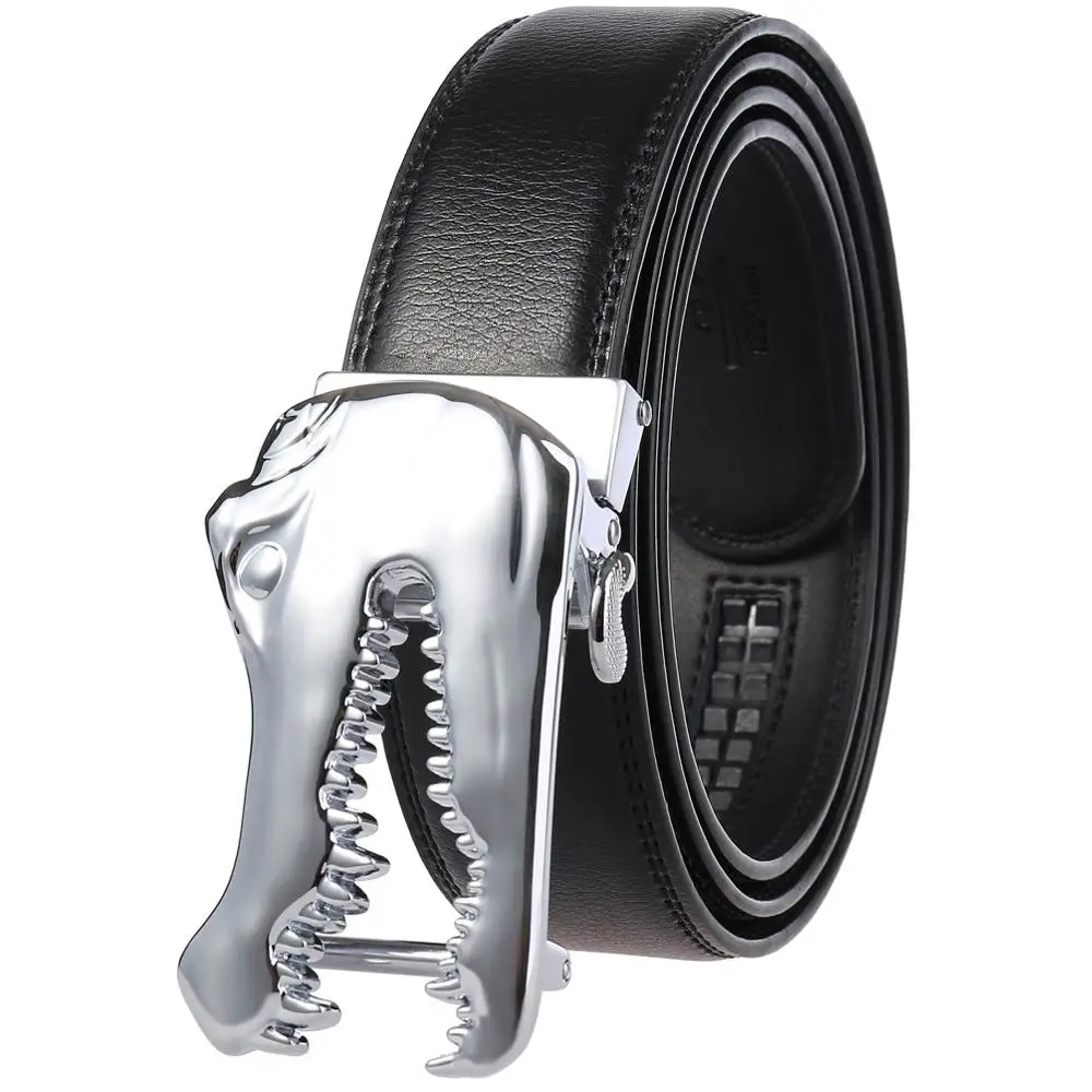 Cowhide Leather Belt Men Genuine Leather Men Belts with Crocodile Automatic Buckle Designer Belts Black Coffee Belts for Male
Cowhide Leather Belt Men Genuine Leather Men Belts with Crocodile Automatic Buckle Designer Belts Black Coffee Belts for Male