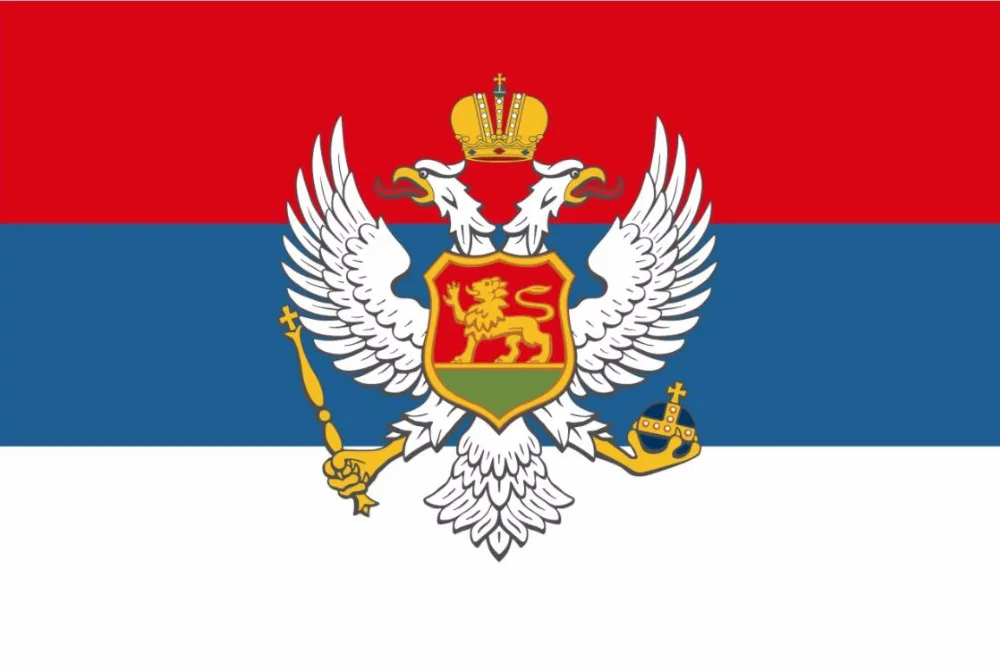 Флаг страны Черногории 3 фута x 5 футов баннер из полиэстера Летающий 150*90 см