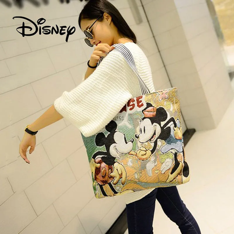 Hot Disney Fashion Cute Cartoon Plush Mickey Mouse Bag Women's One-Shoulder Shoppingbags Handbag Foldable Stich Bag
Hot Disney Fashion Cute Cartoon Plush Mickey Mouse Bag Women's One-Shoulder Shoppingbags Handbag Foldable Stich Bag