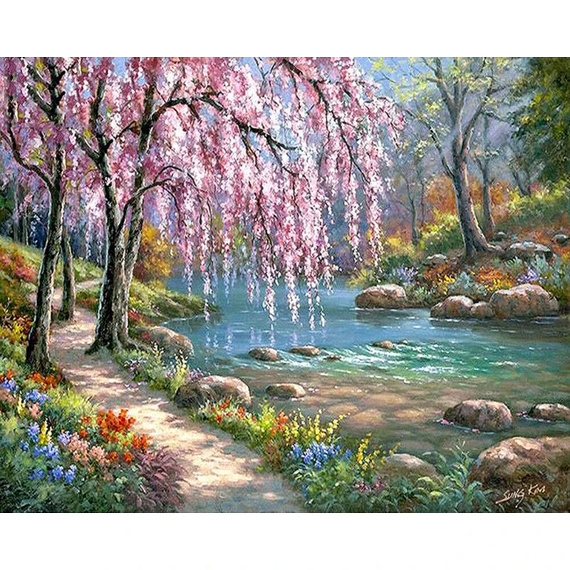 Romantic Creek Scenery DIY Digital Painting By Numbers Modern Wall Art Canvas Painting Unique Gift Home Decor 40x50cm
Romantic Creek Scenery DIY Digital Painting By Numbers Modern Wall Art Canvas Painting Unique Gift Home Decor 40x50cm