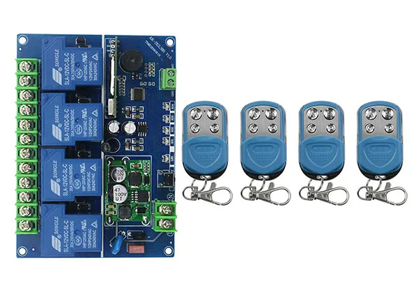DC12V 24V 36V 48V 4CH 30A Receiver Remote Control Garage Door RF Wireless Remote Control Switch System shutters lamp/ window
DC12V 24V 36V 48V 4CH 30A Receiver Remote Control Garage Door RF Wireless Remote Control Switch System shutters lamp/ window