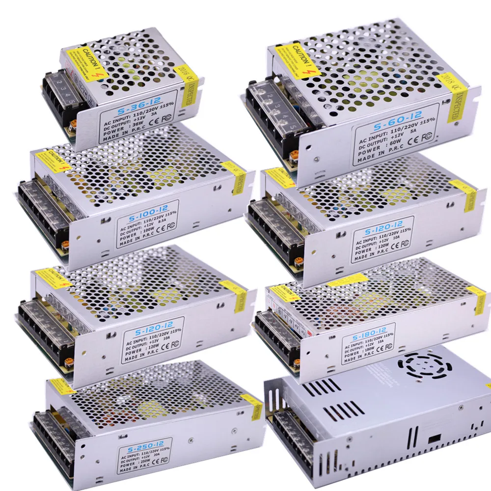 LED Power Supply 12V 24V DC Strip Light Adapter LED Lighting Transformers Indoor
LED Power Supply 12V 24V DC Strip Light Adapter LED Lighting Transformers Indoor