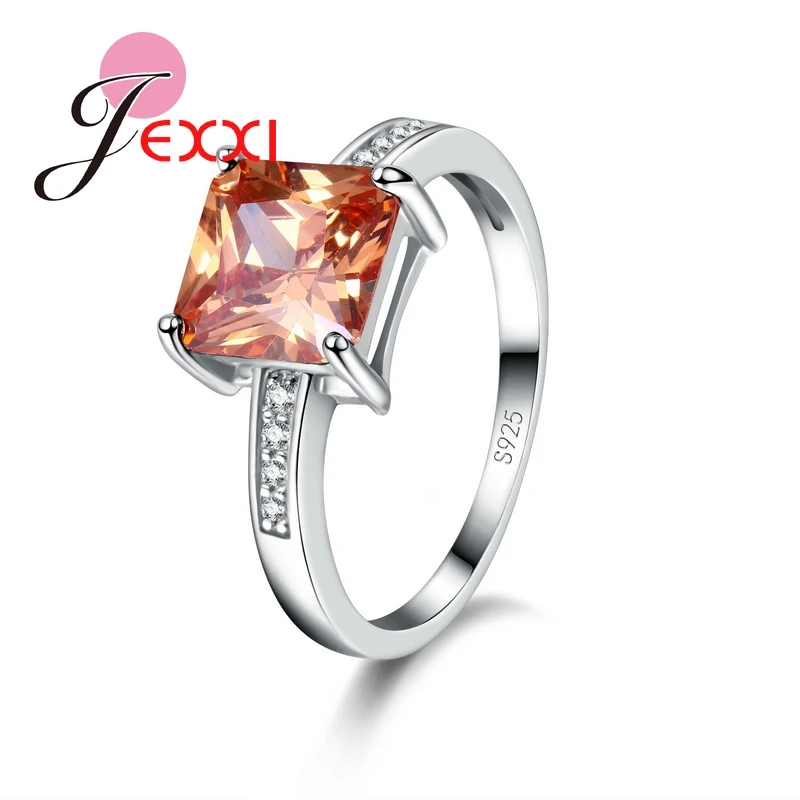 Fast Shipping Big Promotion Fashion Champagne CZ Crystal Rings 925 Sterling Silver Jewelry Wedding Finger Rings For Women
Fast Shipping Big Promotion Fashion Champagne CZ Crystal Rings 925 Sterling Silver Jewelry Wedding Finger Rings For Women