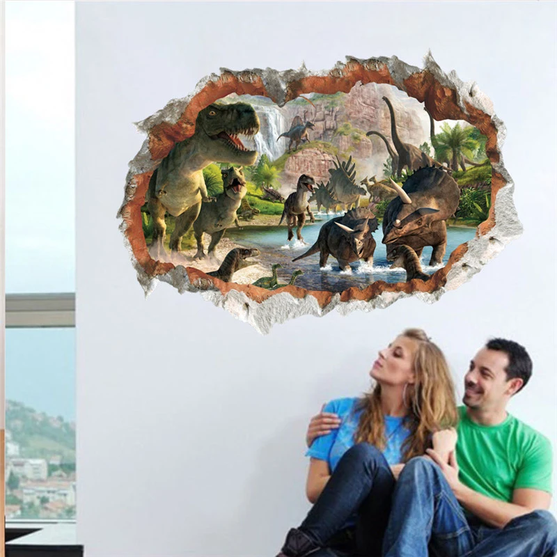 3d Dinosaur Jurassic Age Wall Stickers for Living Room Bedroom Decorations Animal Mural Art Diy Home Decals Posters
3d Dinosaur Jurassic Age Wall Stickers for Living Room Bedroom Decorations Animal Mural Art Diy Home Decals Posters