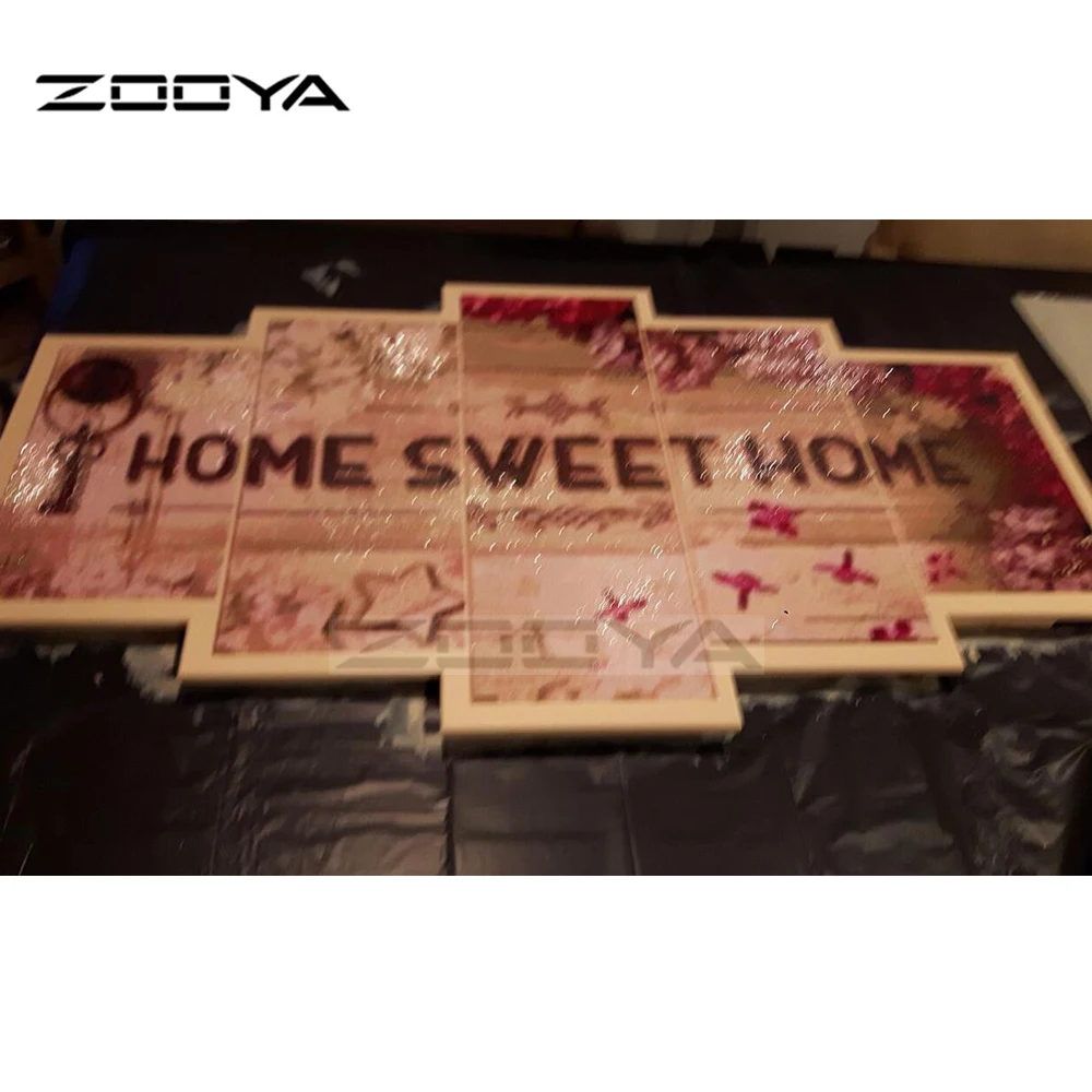 ZOOYA 5D DIY Diamond Embroidery Home Sweet Home Diamond Painting Cross Stitch Full round Rhinestone Mosaic wall art Decoration
ZOOYA 5D DIY Diamond Embroidery Home Sweet Home Diamond Painting Cross Stitch Full round Rhinestone Mosaic wall art Decoration