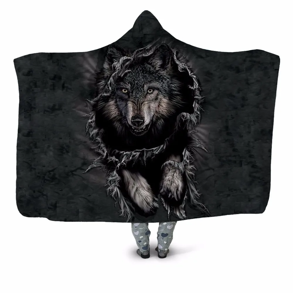 Mountain Wolf 3D Print Plush Hooded Blanket for Adults Youth Children Warm Wearable Fleece Throw Blanket Home Office Washable
Mountain Wolf 3D Print Plush Hooded Blanket for Adults Youth Children Warm Wearable Fleece Throw Blanket Home Office Washable