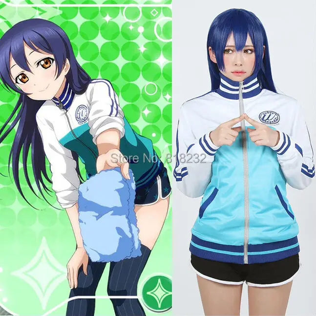 Love Live Sonoda Толстовка Umi спортивная куртка костюм униформа костюмы для косплея|costume